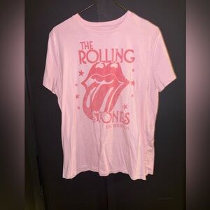 Maurices Pink Rolling Stones Graphic Tee